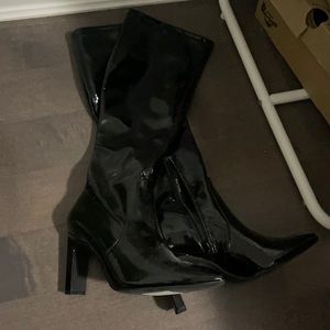 Black high heels  boots